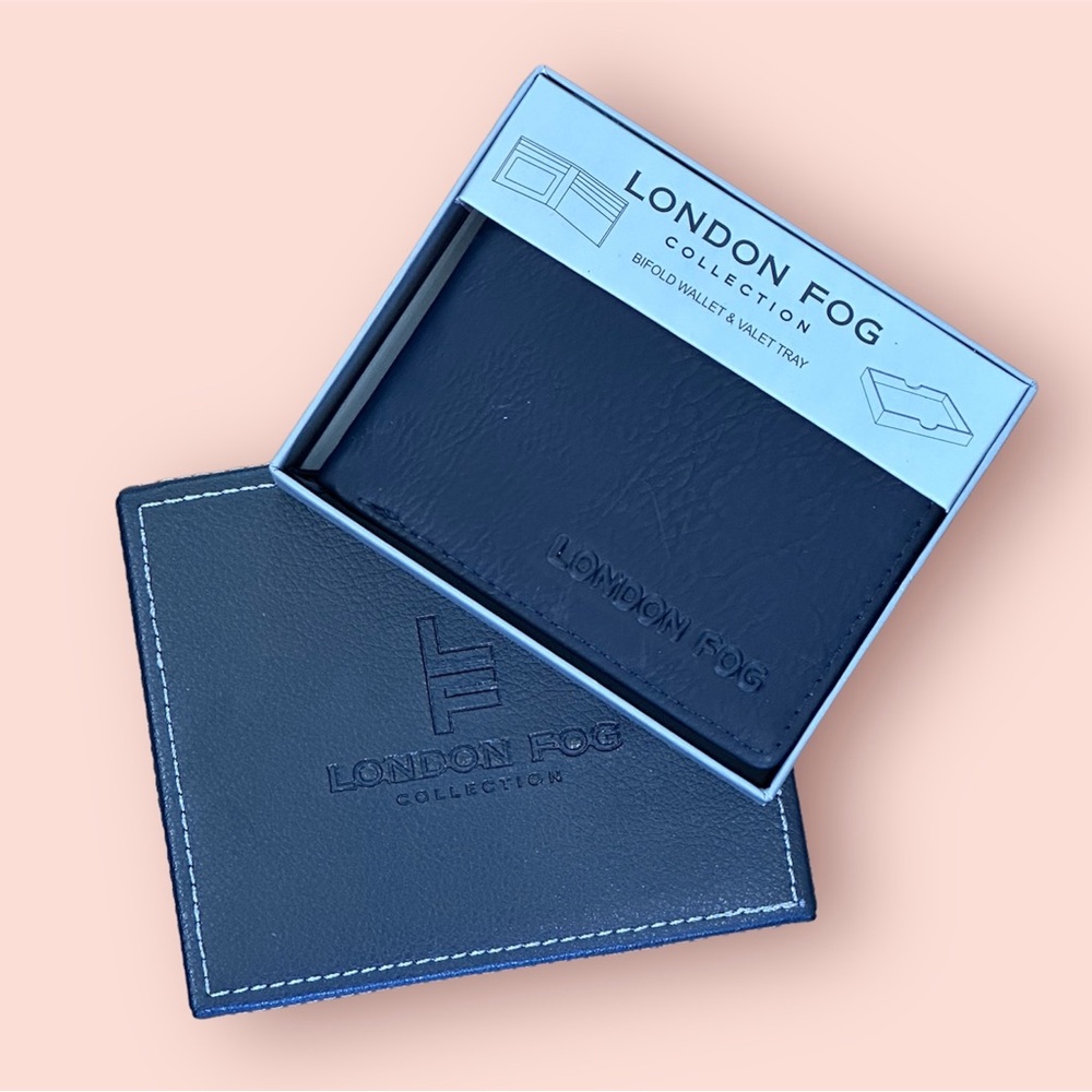 London Fog Collection Men’s Wallet- Black Leather